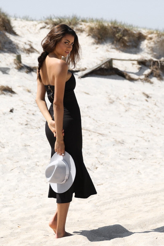 Gigi Black Strapless Dress