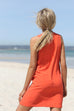 Kaya shift tangerine orange dress