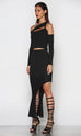 Stay tonight black top and skirt