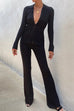 Cody black long sleeve knit top and pant (sold as separates)
