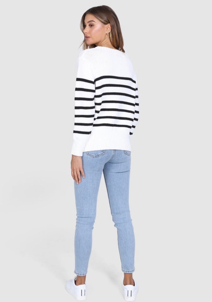 Evelyn stripe knit