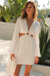Sandra white mini dress