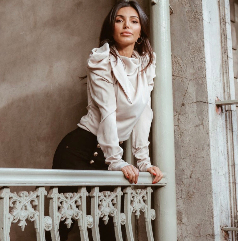 Chameleon beige blouse