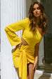 Ava yellow mini dress