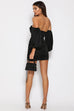 Pouffe black mini dress
