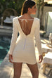 Adelina white mini dress