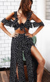 Freya black spot top