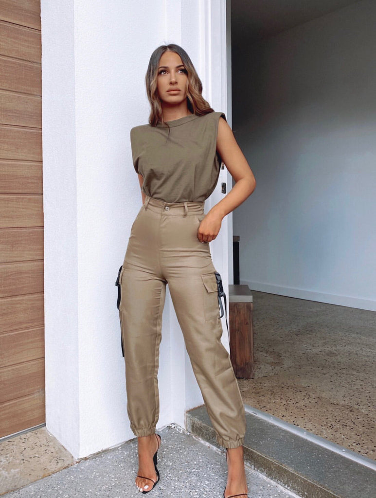 Chantelle khaki tank top