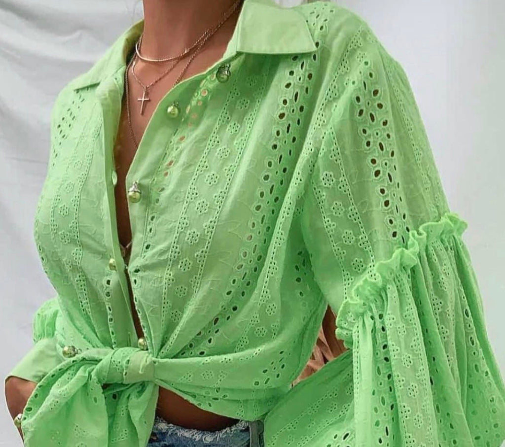 Dreaming lime blouse