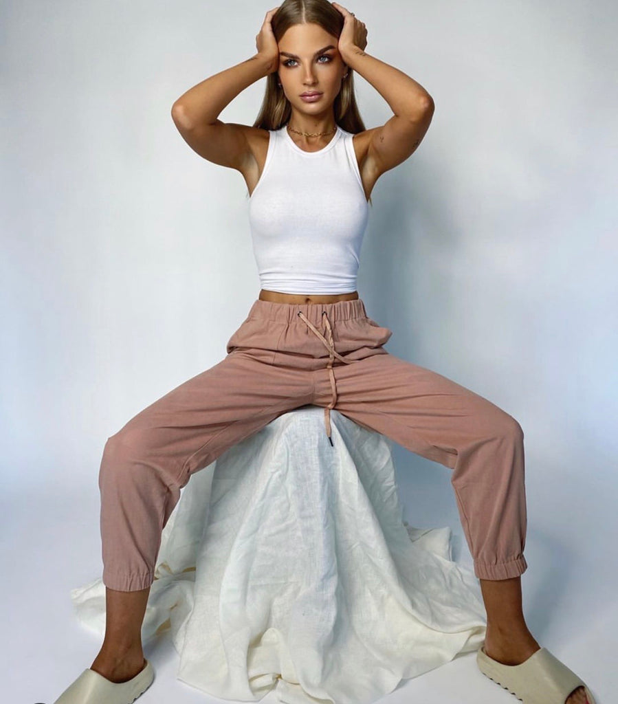 Jaida white tank top