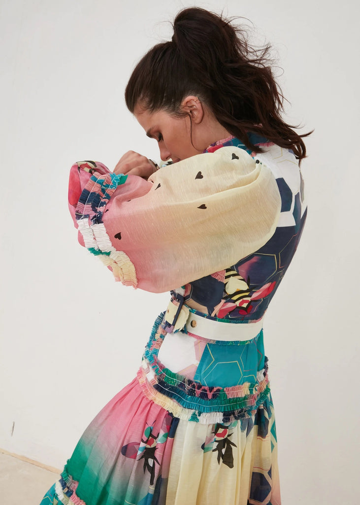 Queen bee bright bee maxi dress