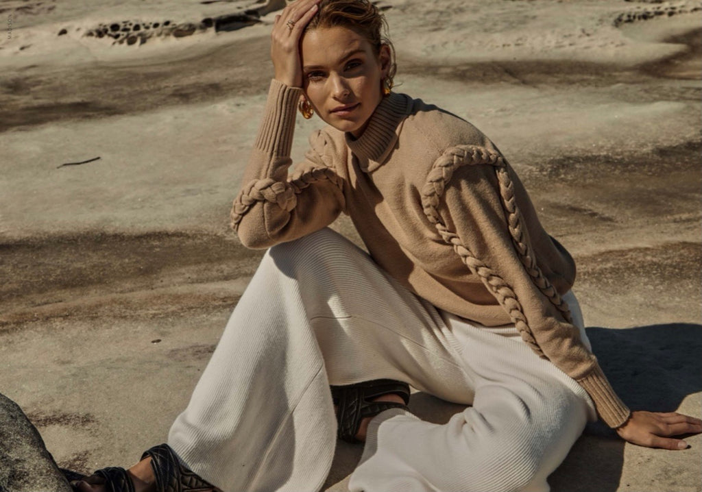 Tiarne nude knit jumper