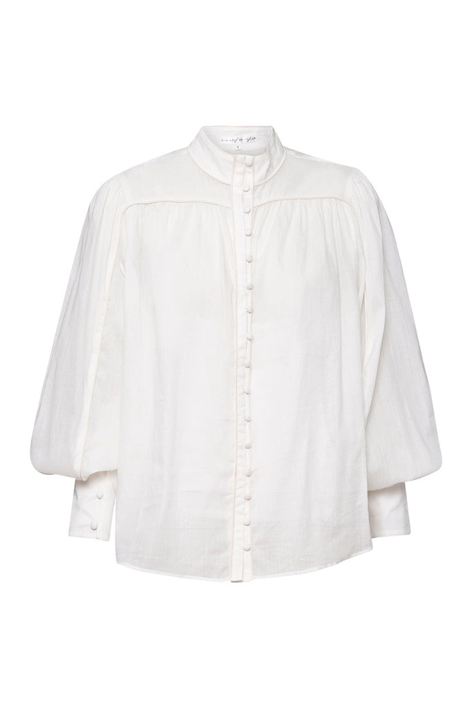 Belle of bloom white shirt