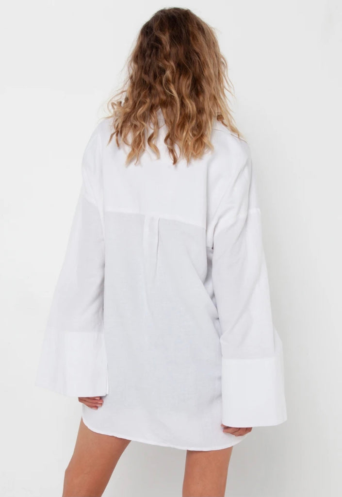 Amine white shirt
