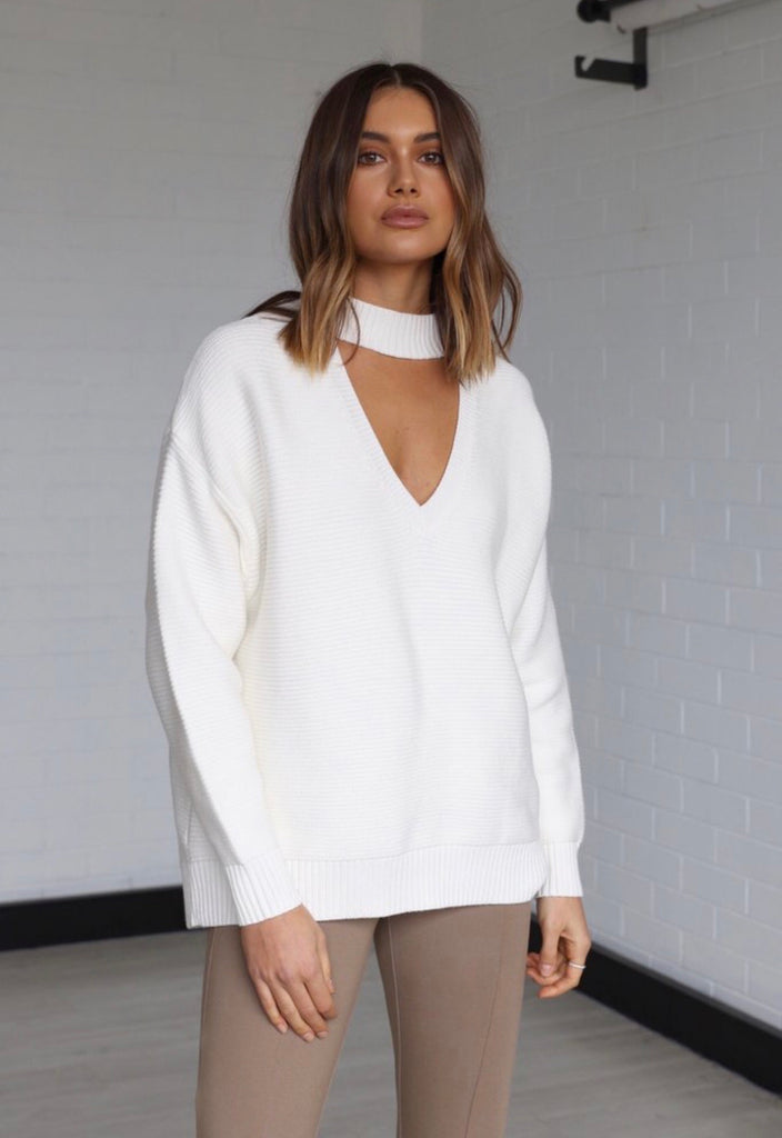 Frida white knit
