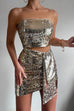 Gloria gold dress