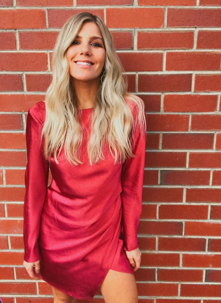 Cheyenne wine red dress