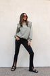 Carli khaki sweater