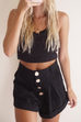 Capri black shorts