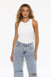 Jaida white tank top