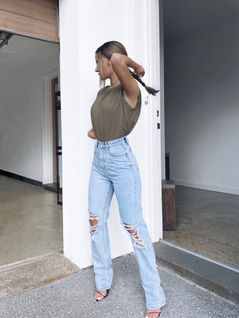 Chantelle khaki tank top