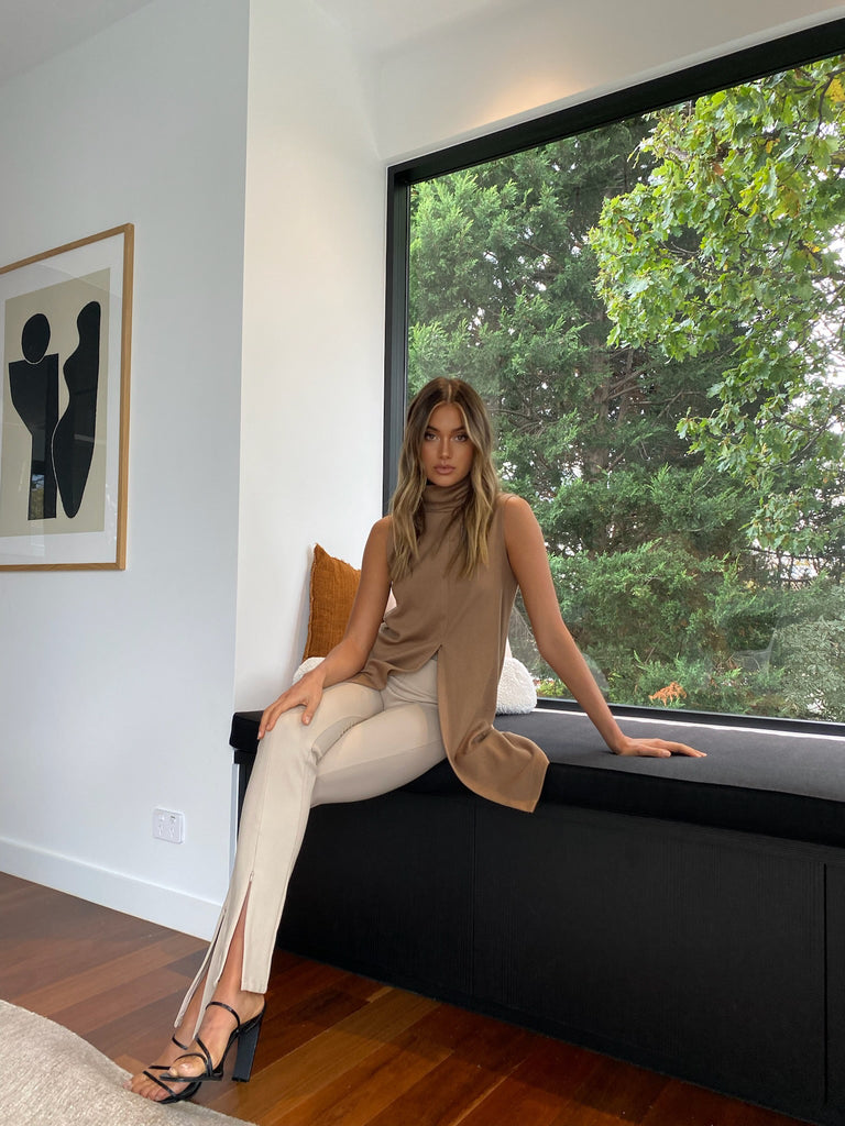 Darlo oyster zip split leggings