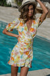 Zola citrus print dress