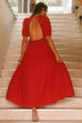 Asha fire midi dress