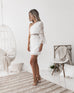 Elyse white one sleeve dress