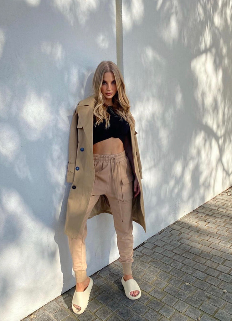 Maxwell beige joggers