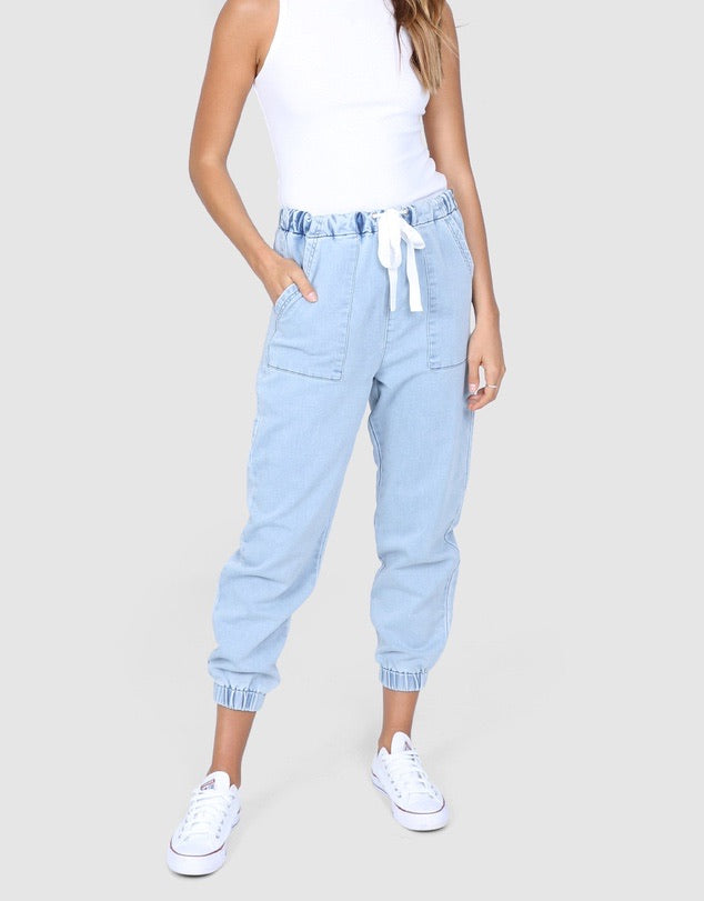 Cara denim joggers