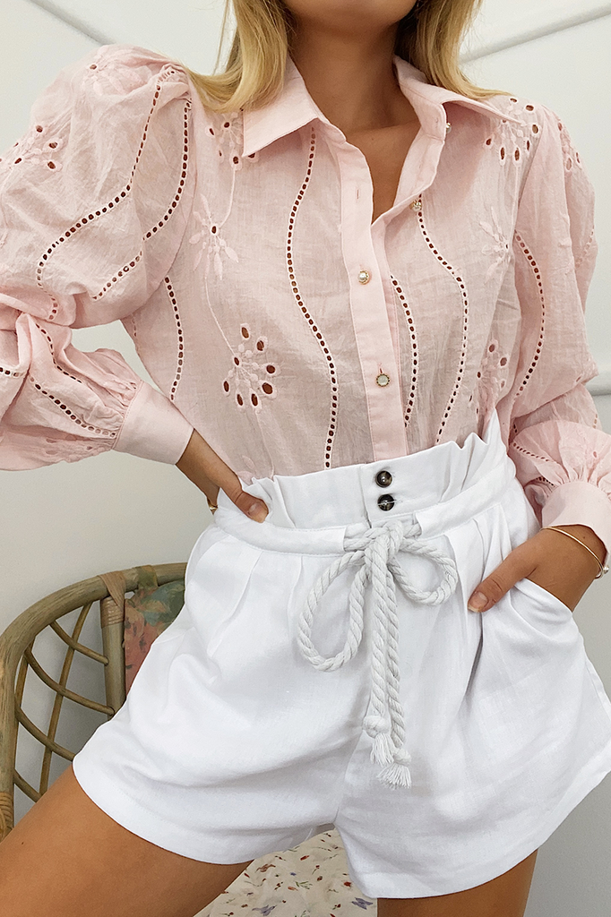 Knowles pink blouse