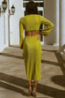Freja citrus midi dress