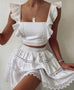 Isabelle white top and skirt (sold as seperates)