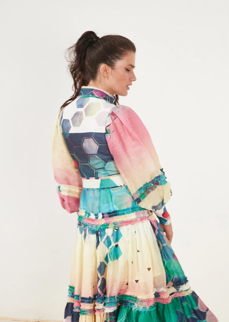 Queen bee bright bee maxi dress