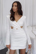 Adelina white mini dress