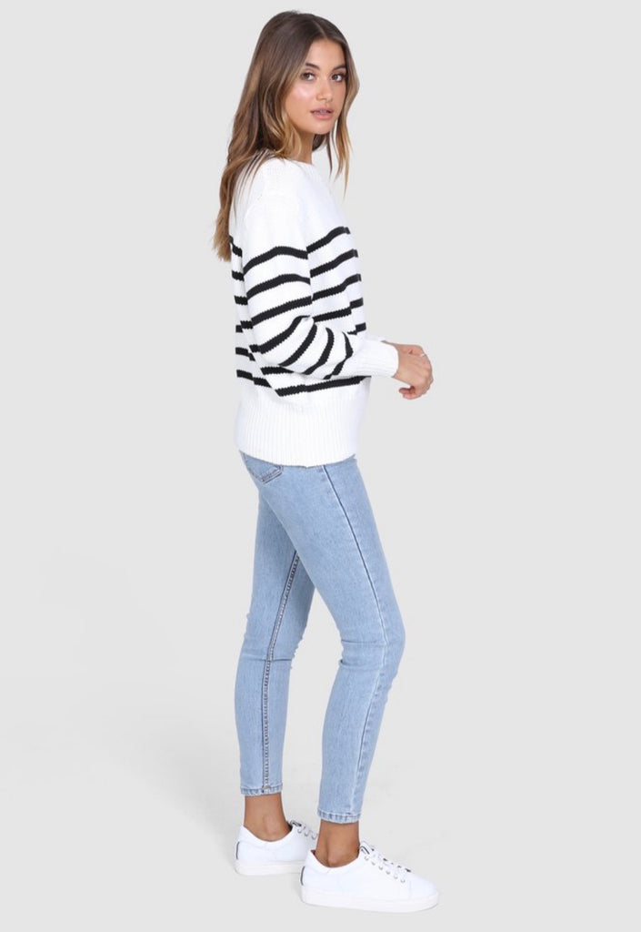 Evelyn stripe knit