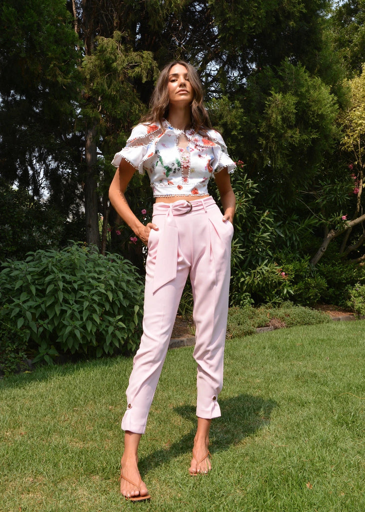 Shooting stars pink pants