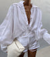 Belle of bloom white shirt