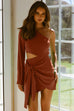 Ava copper mini dress