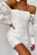 Natalia white mini dress