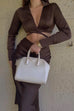 Celine chocolate blouse and skirt (sold as separates)