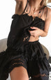 Alannah black top and skirt