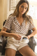 Olliana white rust shirt