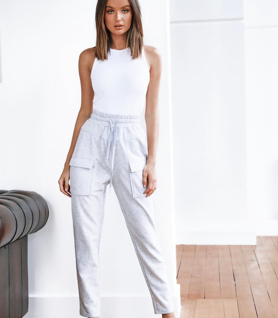 Jaida white tank top