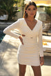 Adelina white mini dress