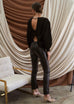Azara black chain top