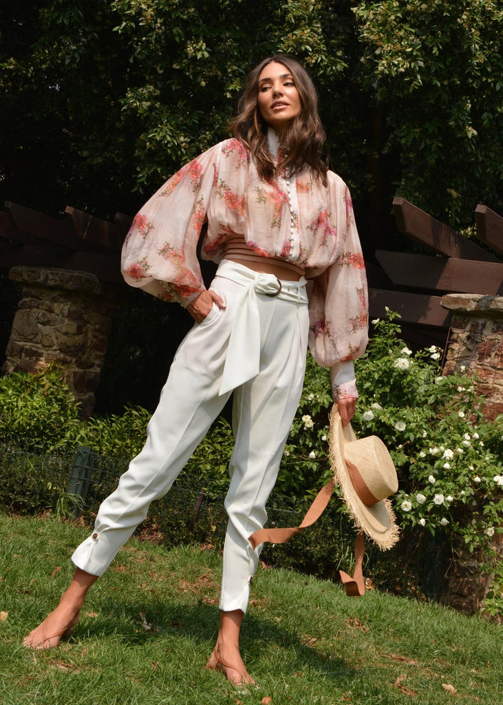 Shooting stars winter white pants