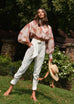 Shooting stars winter white pants