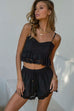 Ainsley black shorts and top (sold as separates)